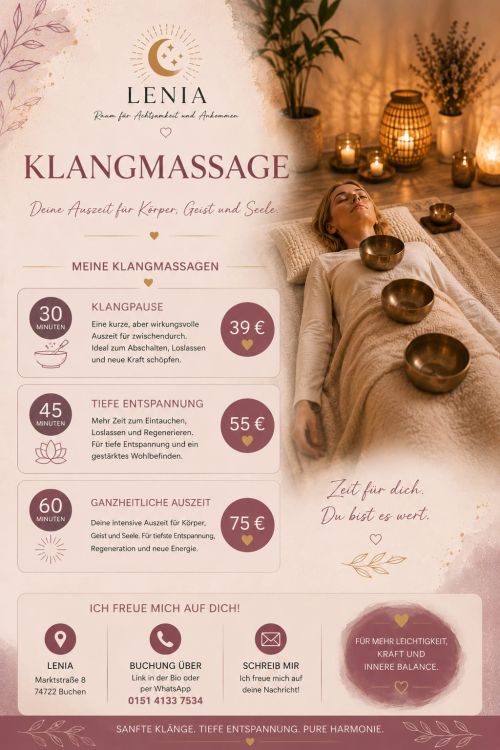Klangmassage im LENIA 